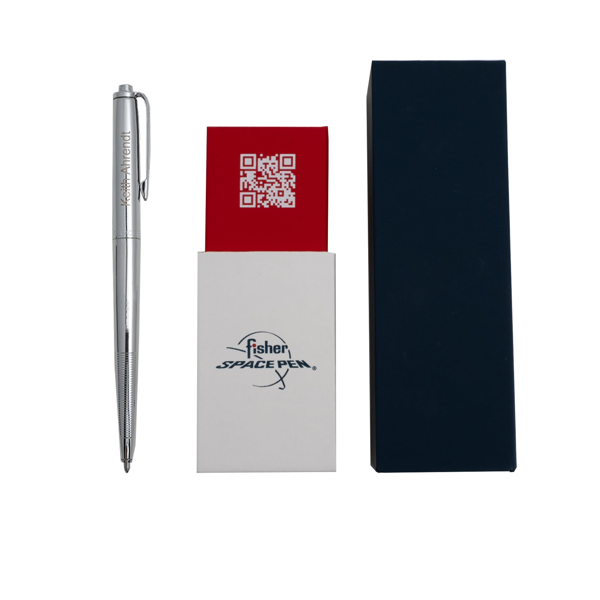 Fisher Original Astronaut Space Pen, Chrome, Custom Engraved — Pressurized Ink for Extreme Conditions, Gift for Professionals and Space Enthusiasts