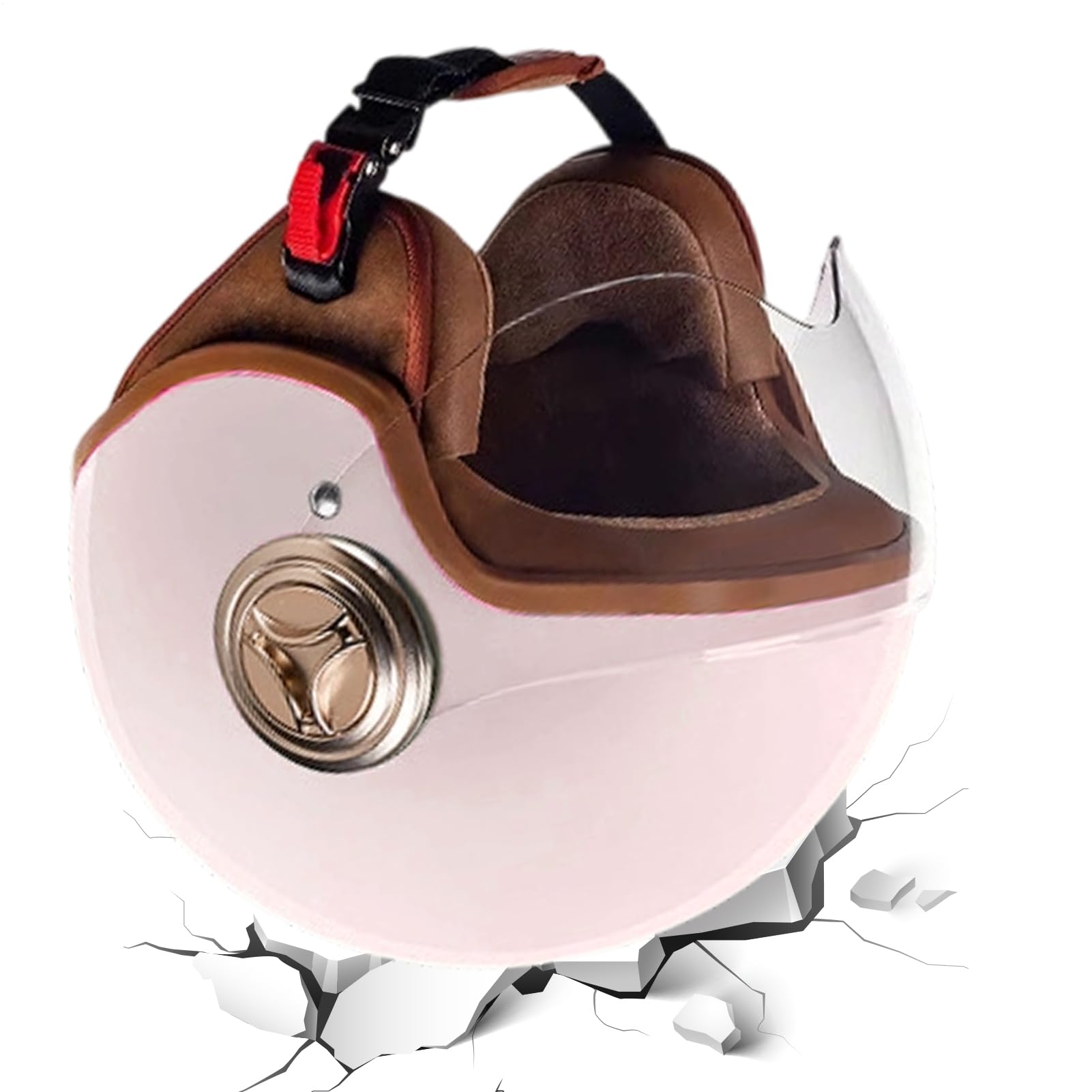 Casco de Bicicleta de Montaña Casco de Scooter de Cara Semiabierta
