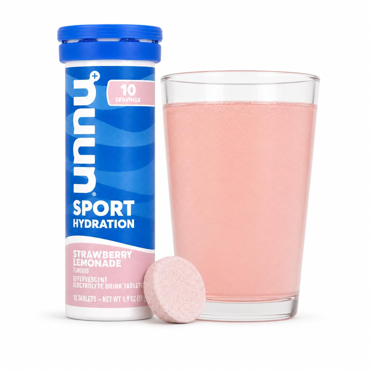 Nuun Active Strawberry Lemonade Electrolyte Drink Tablets 10 Tabs