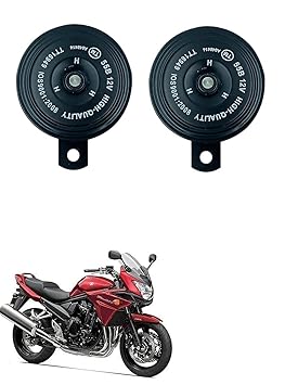 Znee Smart Motorcycle Horn Loud Sound Waterproof 12V 110DB (Set of 2) for Suzuki Bandit