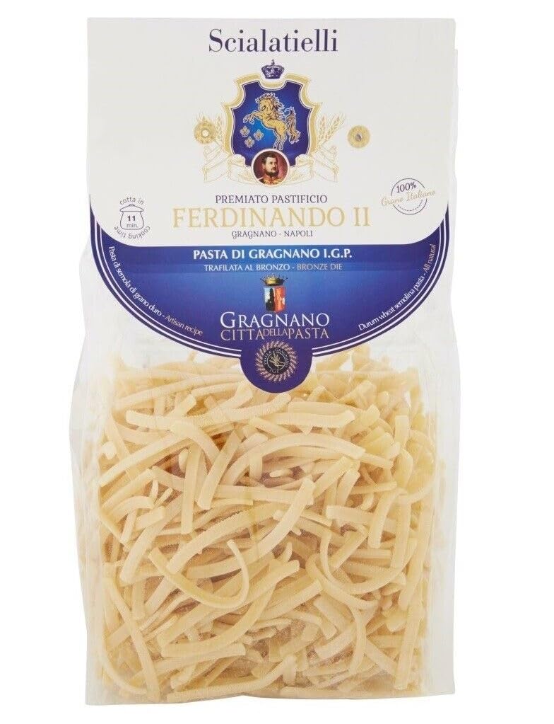 Rummo 12er-Pack Pastificio Ferdinando II Scialatielli Pasta di Gragnano I.G.P.,Nudeln aus Hartweizengrieß 500g