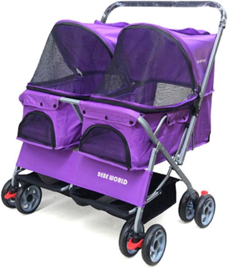 yooki double pet stroller