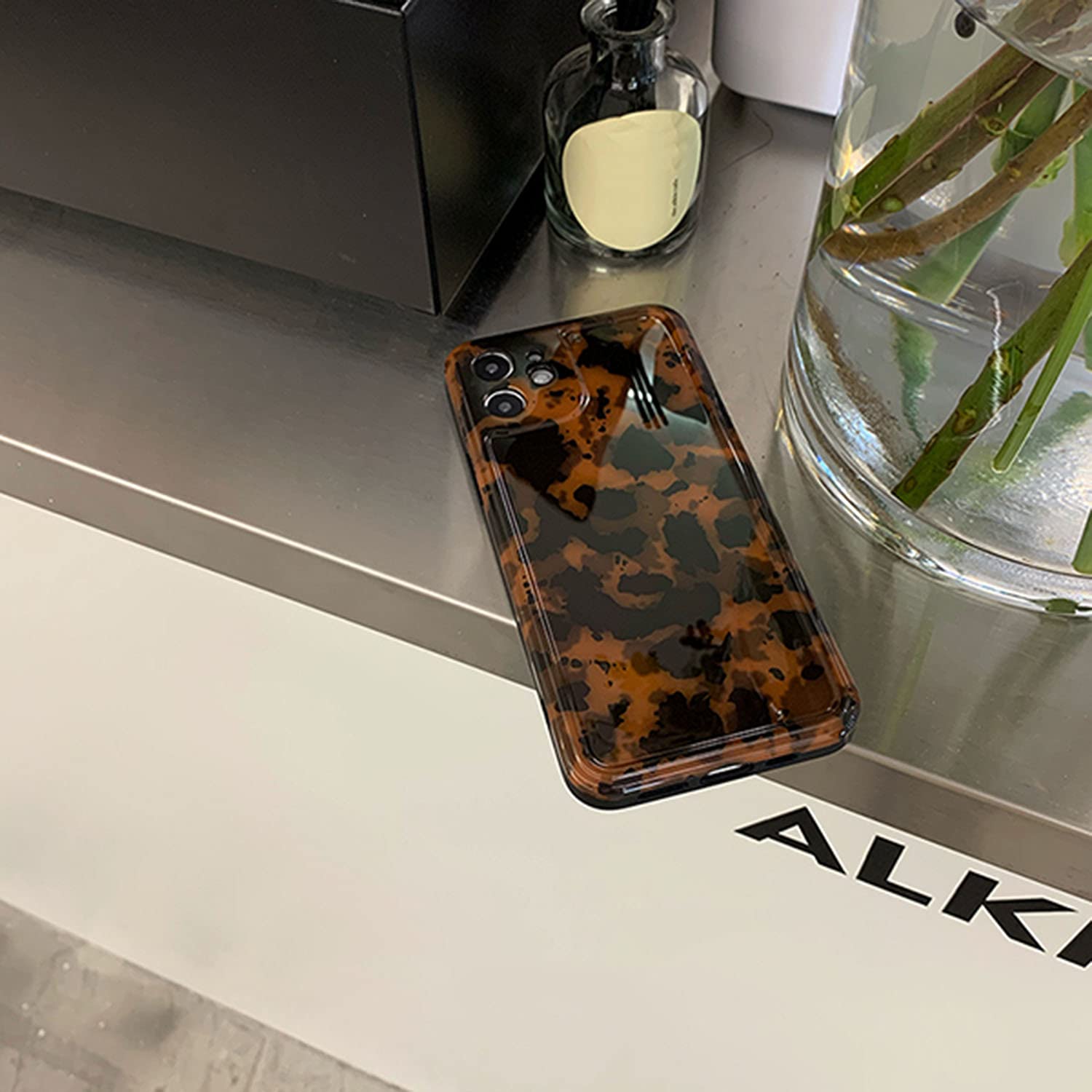 Custodia Per IPhone 11 Con Motivo Leopardato Ambra - TPU Sottile, Protezione Fotocamera, Antiurto
