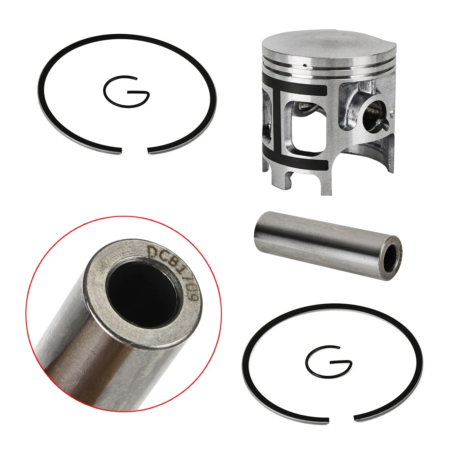 Kit Cilindro Set pistone e Fasce Elastiche PRO-X Engine da 66 mm, Adatto per Yamaha Blaster 200 1988-2006 Kit Cilindro pistone Motore