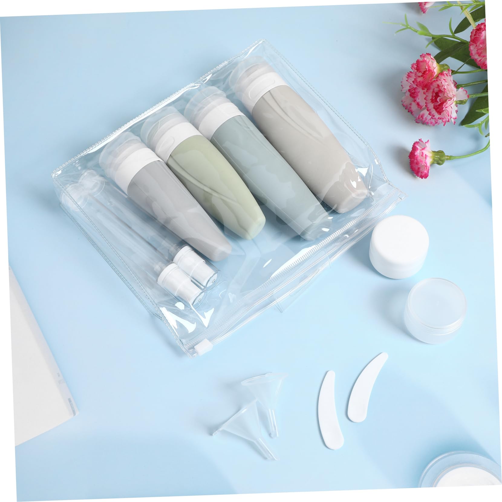 Beavorty 4 Set Di Flaconi Da Toilette Flaconi Da Viaggio Flaconi Da Viaggio Contenitori Per Lozioni Da Viaggio