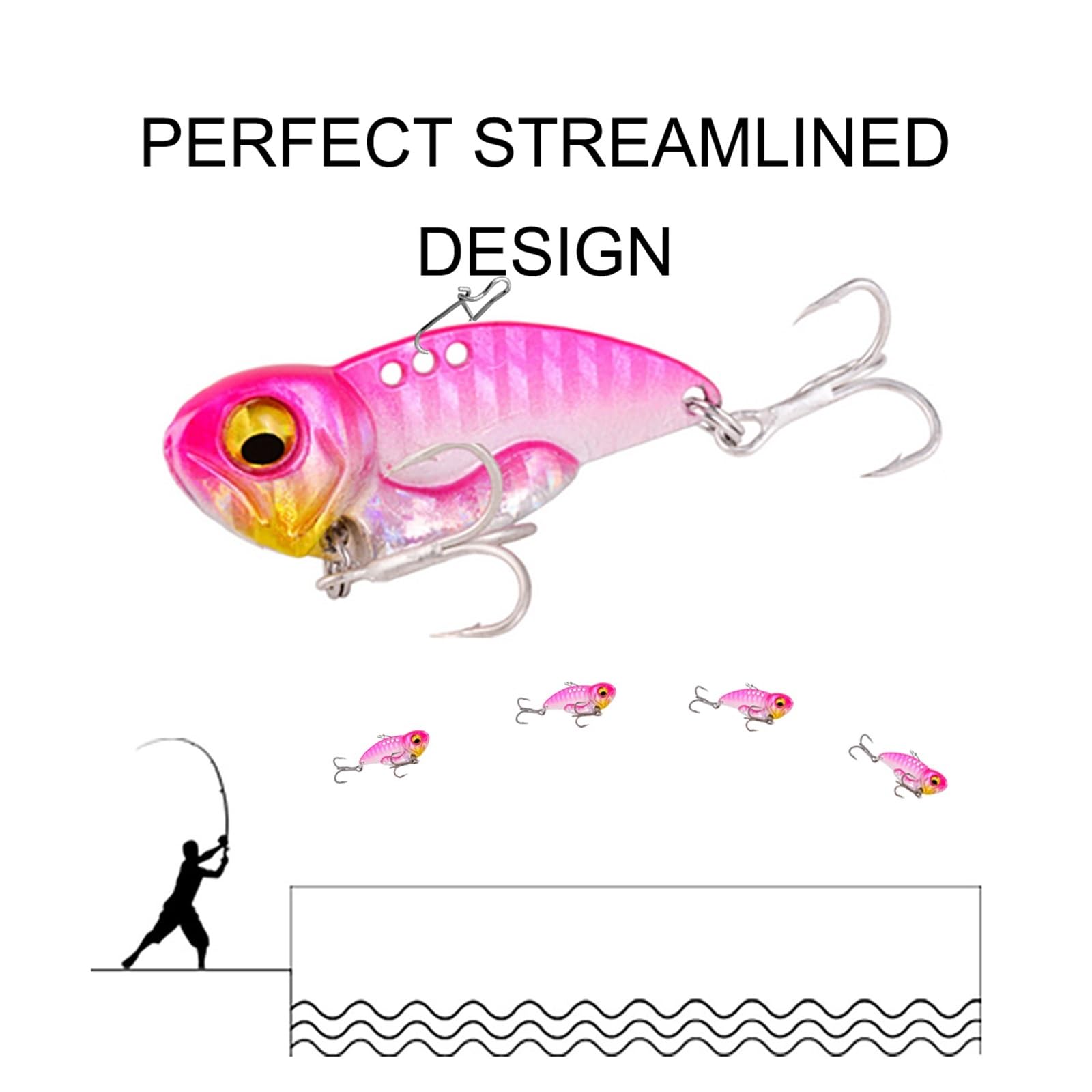 XILILHC 5 Sztuk/pudło Spinner Fishing Lure 10g/14g/23g Long Casting Drop Shot Bait VIB VIBRATION Sztuczna Przynęta Obrotowe Przynęty Wędkarskie Na Szczupaka