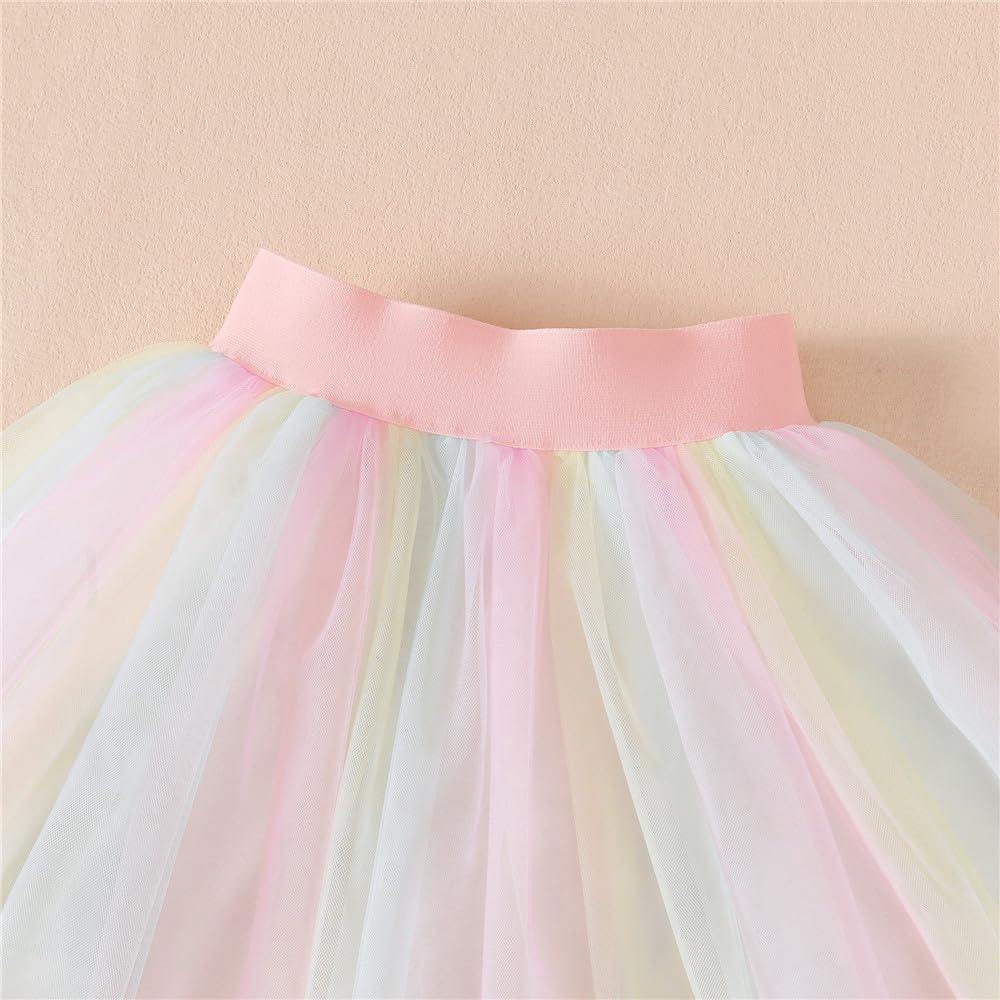 2nd Birthday Outfit Girl T-shirt Tutu Skirt 2 Year Old Girl Birthday Outfit Clothes