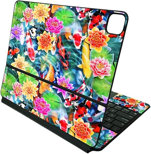 Miniatura 6 de MightySkins Skin compatible con Apple Magic Keyboard para iPad Pro de 12.9 pulgadas (5 generación)  Golden Retriever Rainbow  Funda protectora de