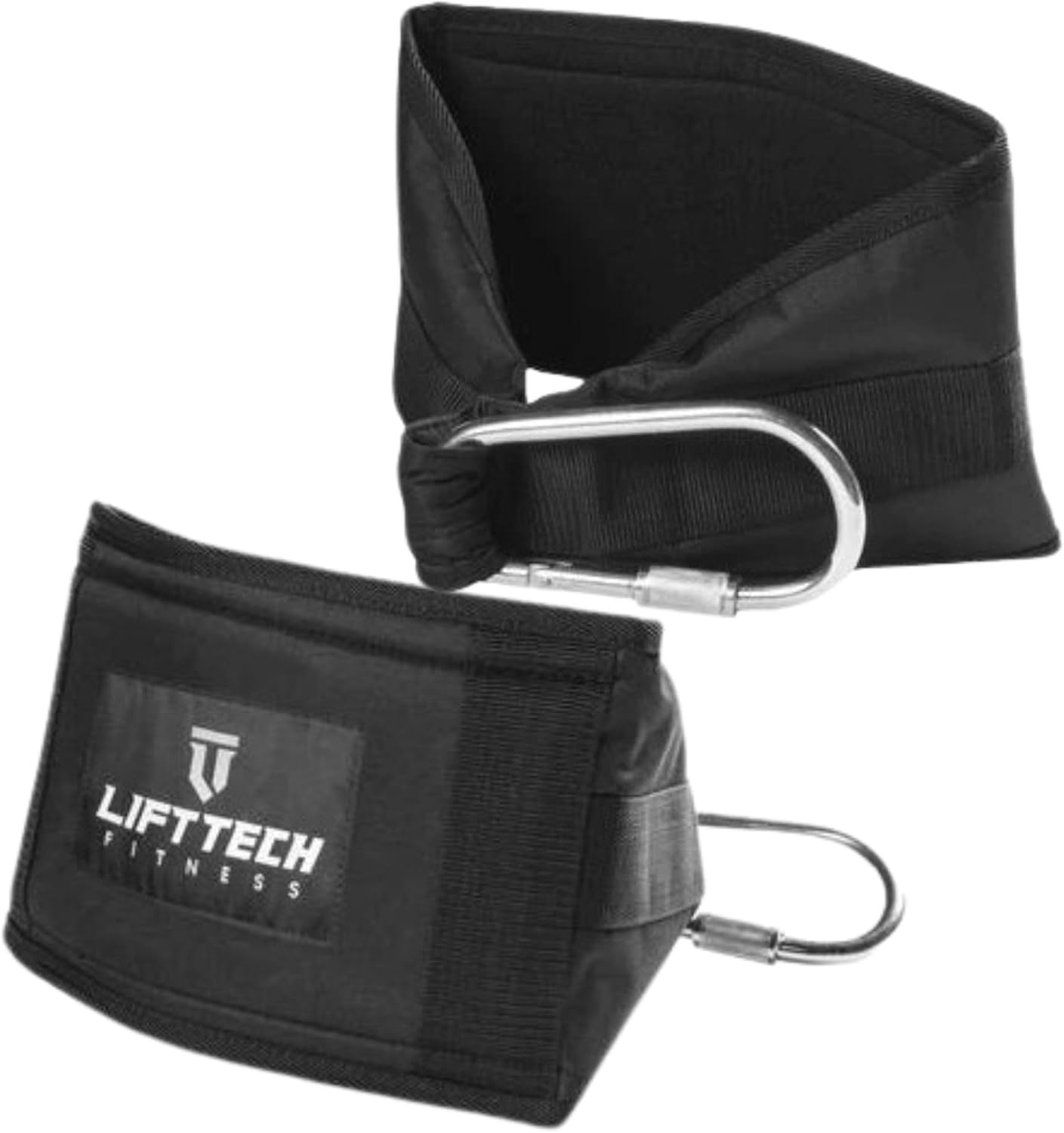 Lift Tech Fitness Ab Straps (Pair of 2) - Comfortable Hanging Ab Straps for Men & Women - Thickly Padded Hanging Ab Straps for Pull Up Bar - Black
