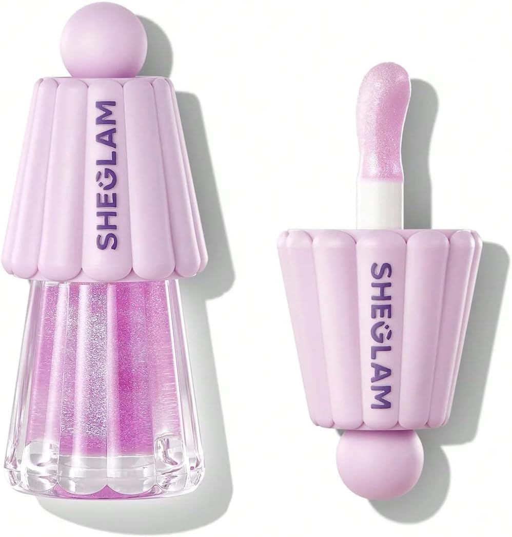Jelly Wow Hydrating Lip Oil with Glitter, Nourishing Formula, Pink Shade (Princess Vibes, 5g)