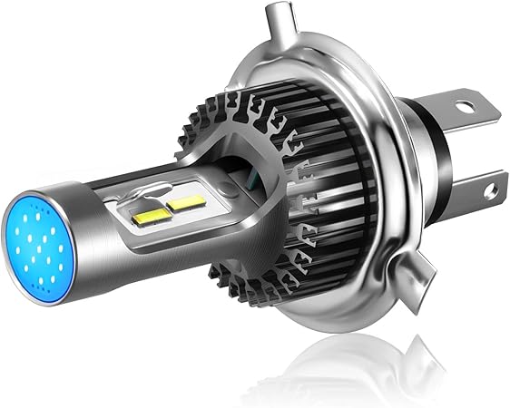 Amazon Camelight 最新ファンレス青色光付きccfl H4バイク用ledヘッドライト Hs1 Hi Lo 両面ライト Dc 12v 24v 汎用ホワイトライト 6000k 1個 車 バイク 車 バイク