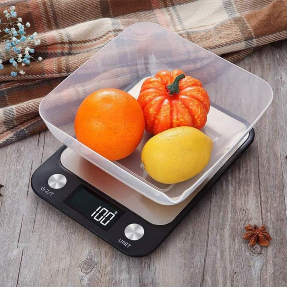 para Cocina y joyería Báscula Digital Báscula de Cocina Báscula Digital Multifuncional para Alimentos Báscula electrónica de Acero Inoxidable Pantalla