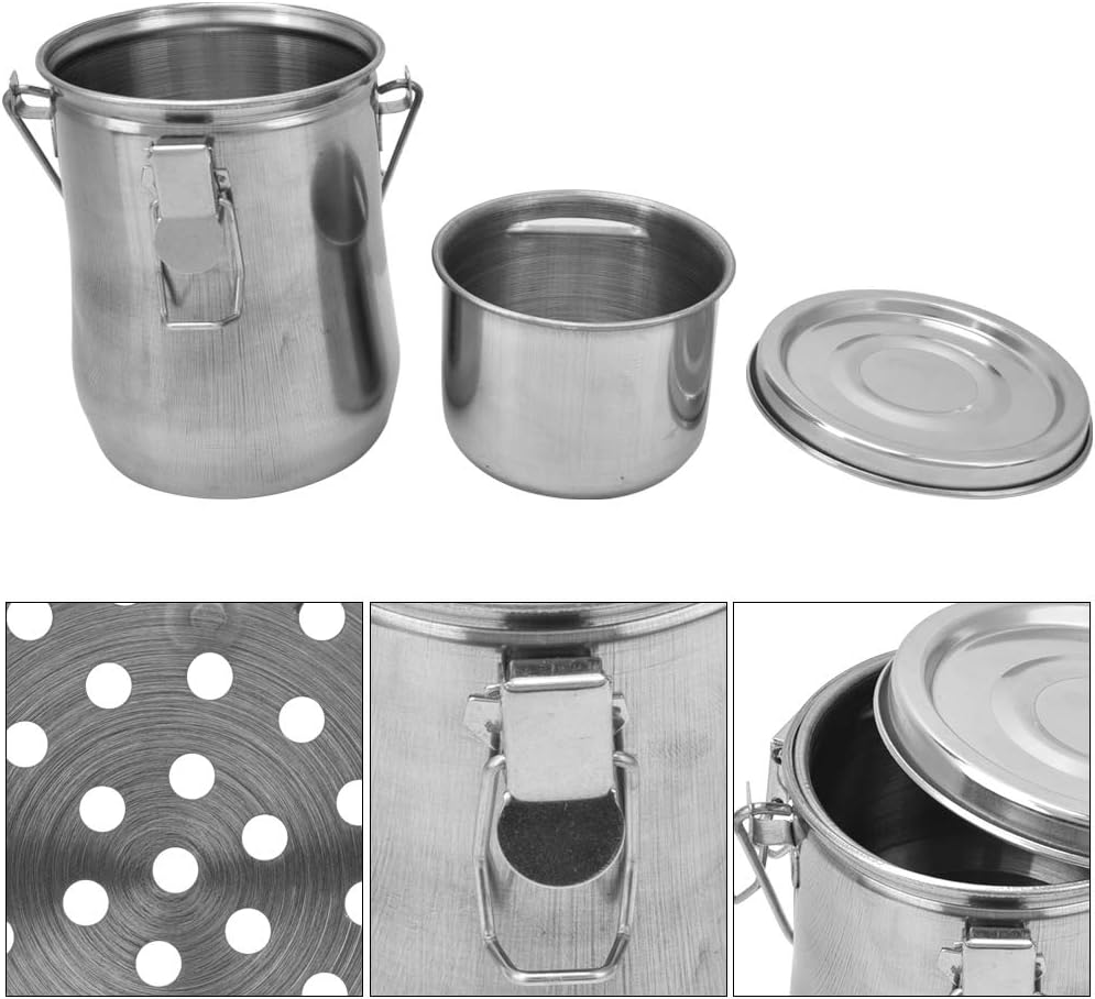 Paint Brush Washer, Stainless Steel Brush Washer Air Tight Leaking Proof Brush Cleaner Art Supply with Lid and Filter Screen