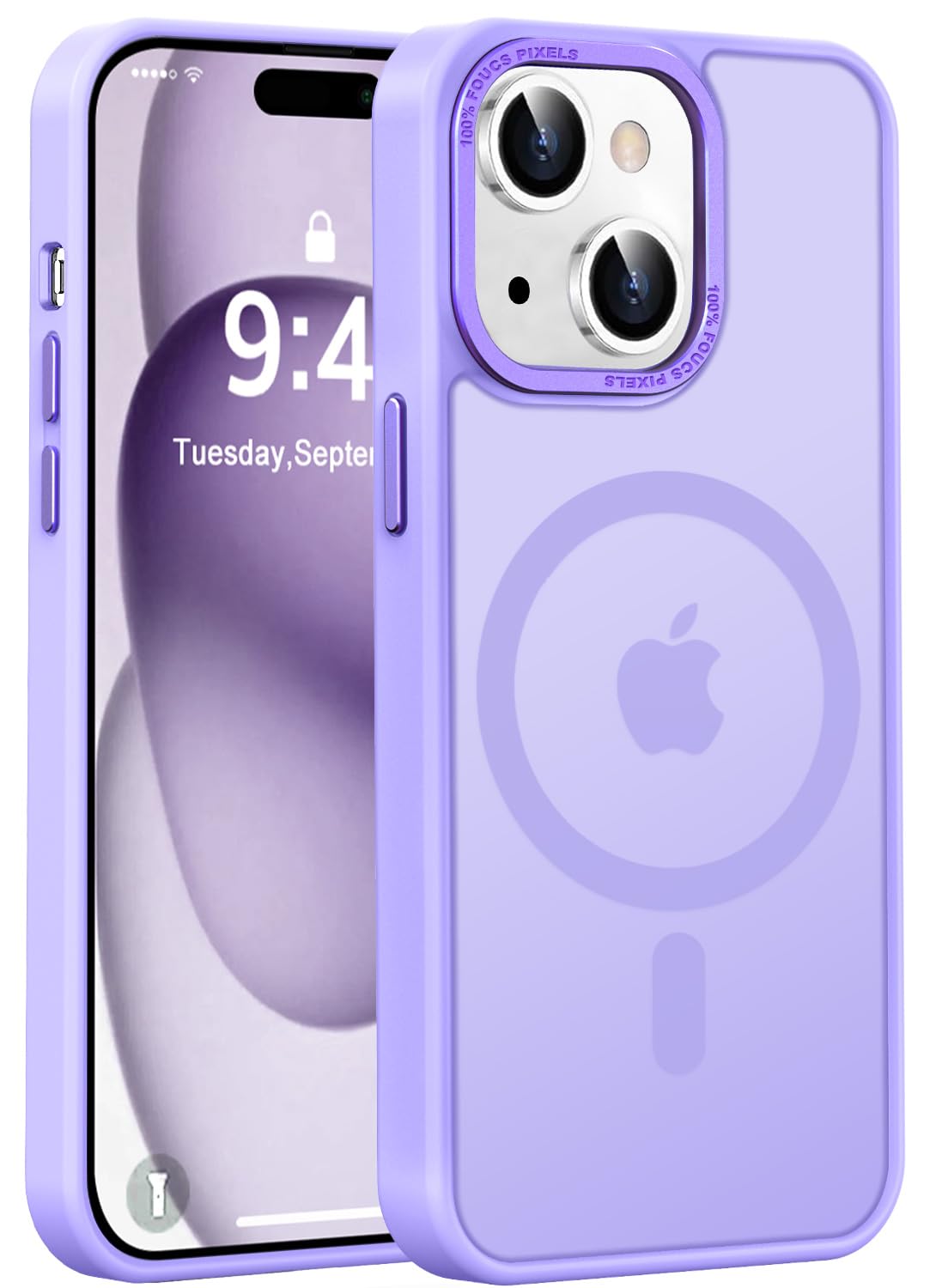 Newfuture Strong Magnetic Compatible with iPhone 17 Pro Case [13 FT Military Drop Protection] [Compatible with Magsafe] Slim Translucent Matte Shockproof with Anti-Fingerprint Phone Case, Tender Pink — view 241