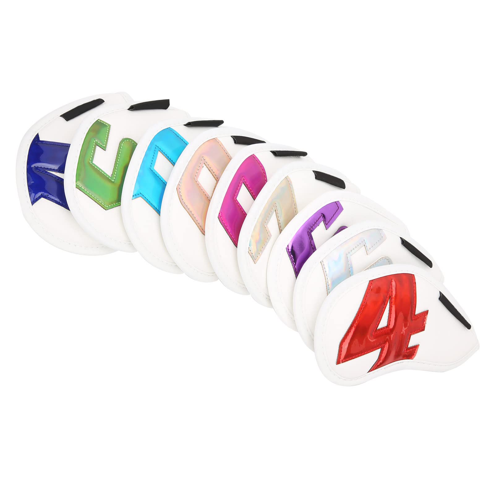 Chrees 9 Fundas Impermeables para Cabeza de Palos de de PU, Numeradas 4 5 6 7 8 9 P S A, Protección de Felpa Suave para Hierros, con Diseño Liviano para Amantes del