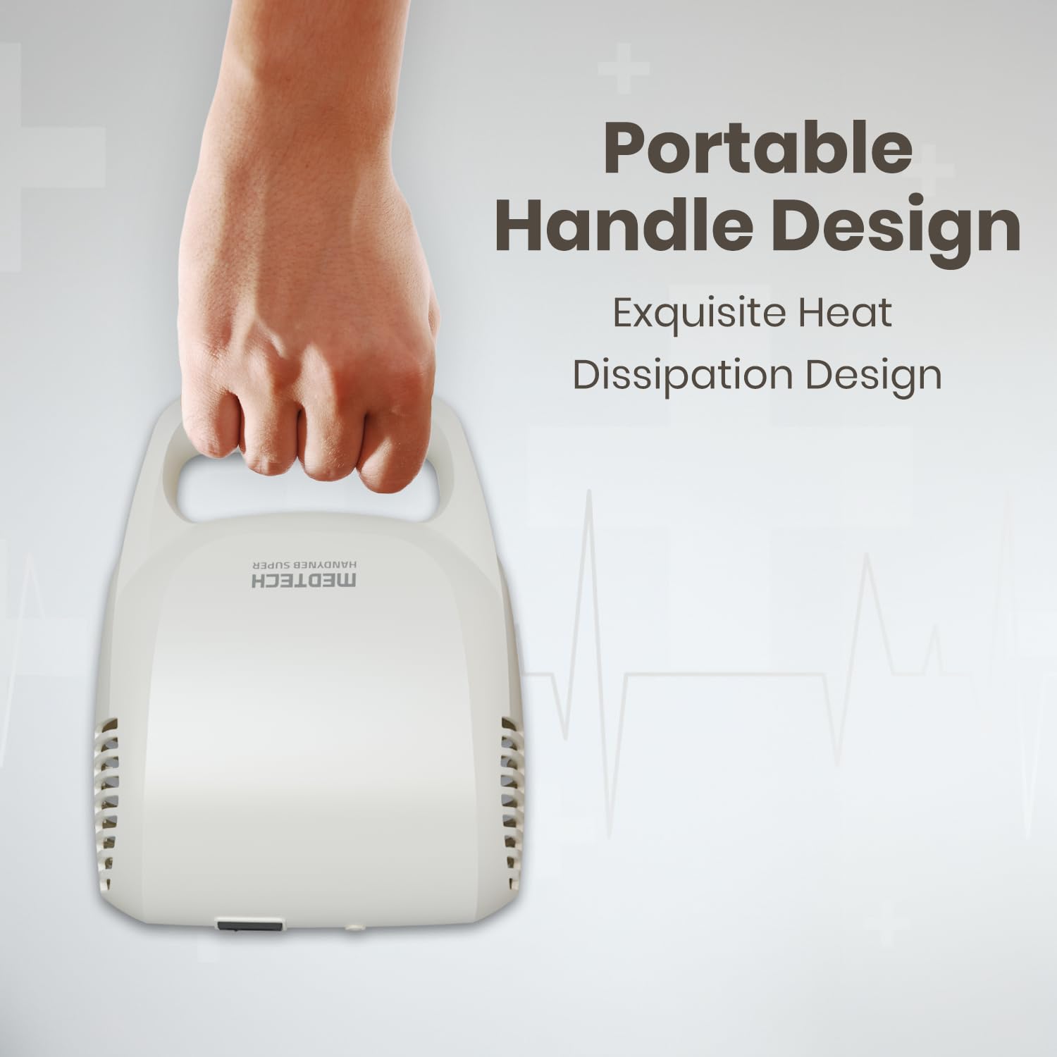MEDTECH® Super Nebulizer Machine for Adults and Kids | Ultra-Compact Nebulizer with Adult & Child Masks and Mouthpiece | Low-Noise Nebulizer for Home | 2-Year Warranty - Image 9 thumbnail