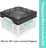 Vista 33 de Alfombrilla para corralito de perros y cachorros, almohadilla personalizada para jaula de perro [corralito no incluido], caja reutilizable