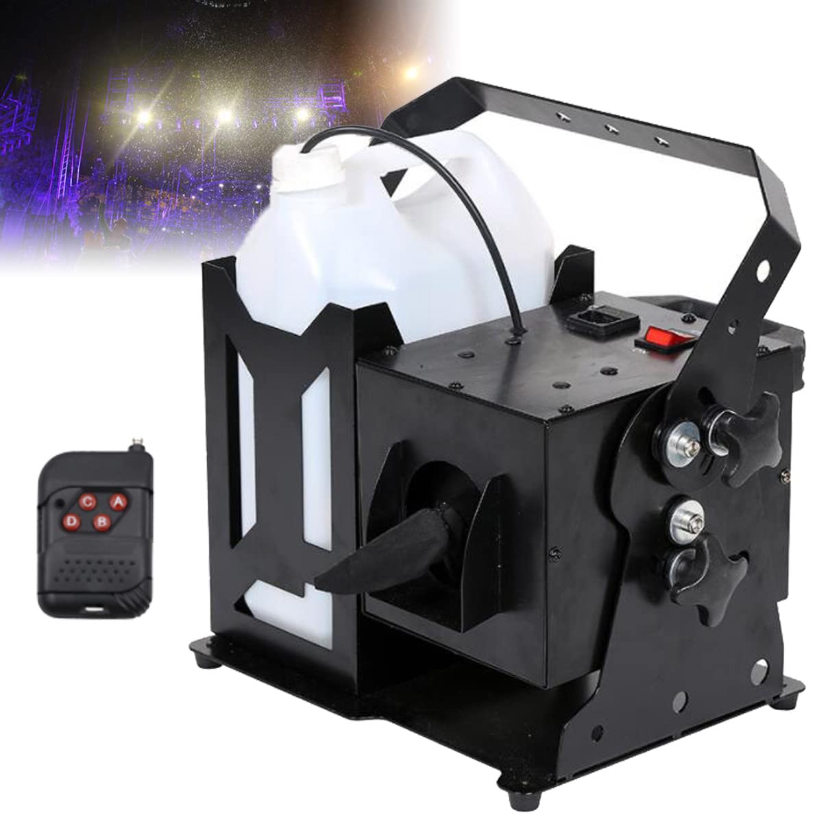 Snow Machine,1000W/1500W Professional 180° Swing Snowflake Machine,With Remote Control, Portable Outdoor Indoor Stage Dj Party Snow Machine Maker For Stage Effect, Christmas, Wedding, Party (1500W )