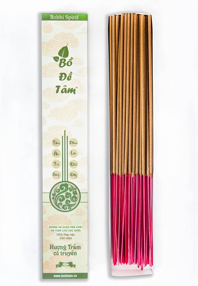 Natural Agarwood Aloeswood Incense Sticks - Light Scent Incense Perfect for Worshipping, Aromatherapy, Meditation & Yoga - 68 Sticks, 11 inches, 200 Grams