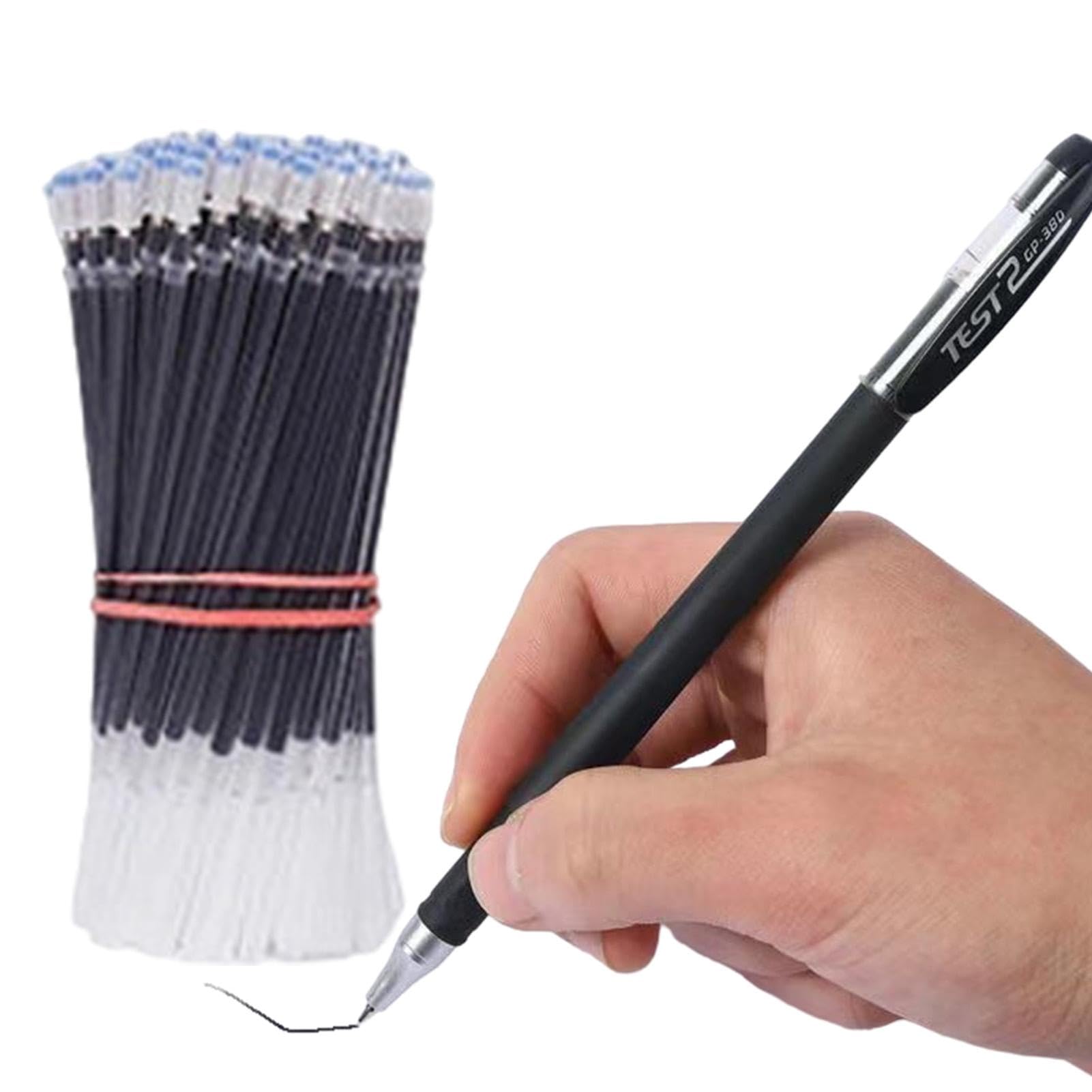 KALARA Gelstifte 9er-Set – 0,5 Mm Feine Spitze, Schwarz, Schnelltrocknend, Glattes Schreiben