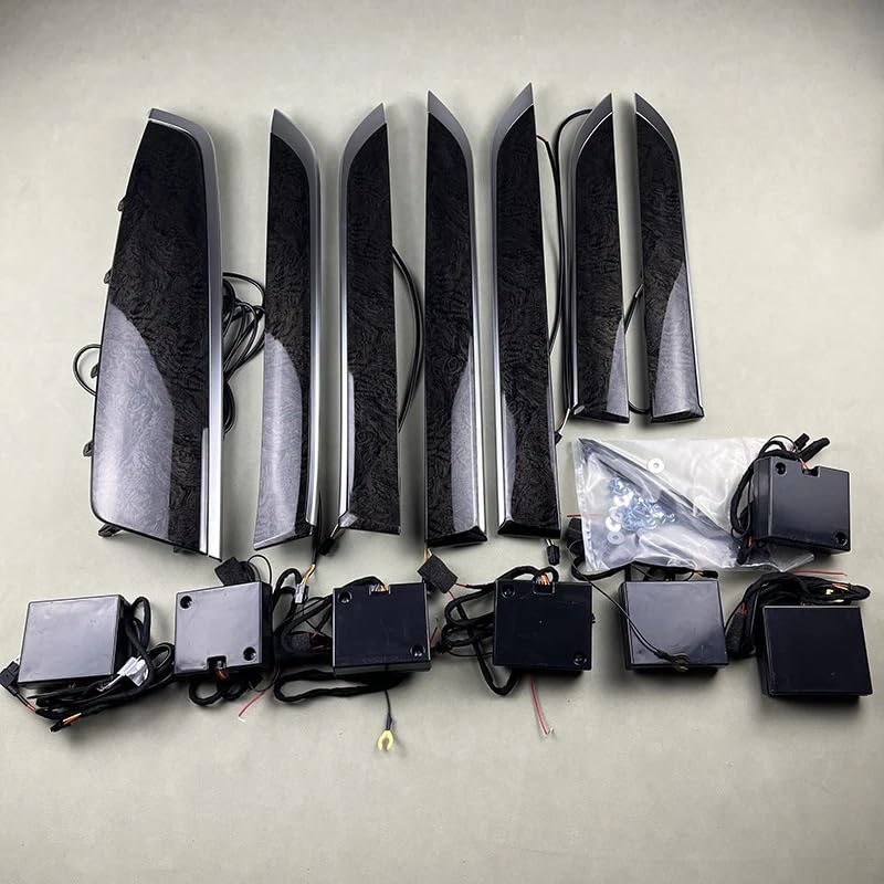 LHD/RHD Inter Door Ambient Light Compatible with Toyota Vellfire Alphard Compatible with Lexus LM 2015 UP Full Set Decorate Light Both(LHD)