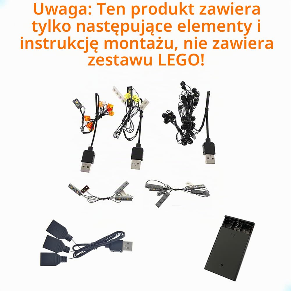 GEAMENT Oświetlenie LED Kompatybilne z LEGO Kevin sam w domu Ideas 21330 Model do Składania Klocków (Zestaw Modeli Niezawarty)