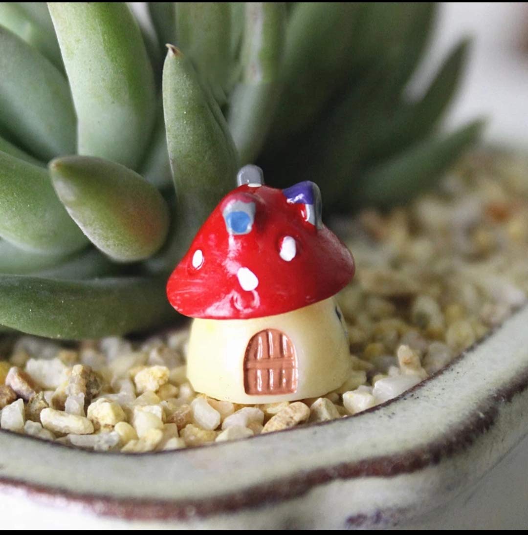 Bloom Bagicha Miniature Mushroom House for Fairy Garden Landscaping Tray Gardening Terrariums Bonsai Décor and Craft Model Work - Set of 4 pcs (B08D6HGRHF) Amazon Price History, Amazon Price Tracker