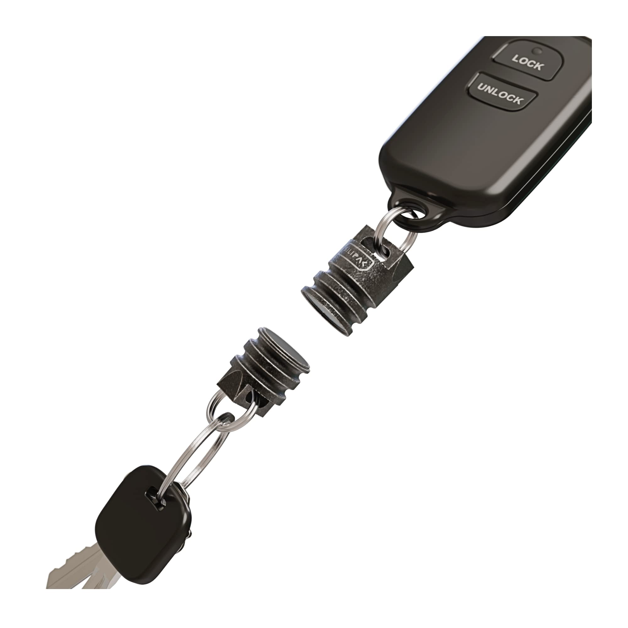 Keychain Magnetic Connector Titanium Steel Brass EDC Mag Beads Secure Key Quick Release Carabiner Detachable Keys Easy Access