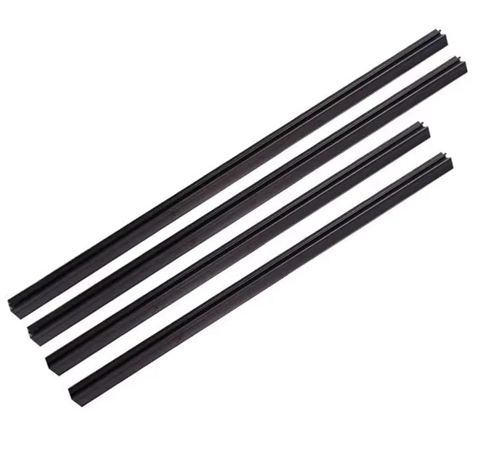 for Mitsubishi for Outlander 2007-2012 Car Outer Door Windows Rubber Weatherstrip Sealing Strip 4PCS Car Window Seals(Inner Windows)