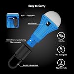 Lepro RGB Camping Light Bulbs, 7 Light Modes Rechargeable LED Camping Lanterns, Waterproof Hanging Tent Lights with Clip Hook for Camping, Fishing, Emergency, Decorations, USB Cable Included, 2 Packs