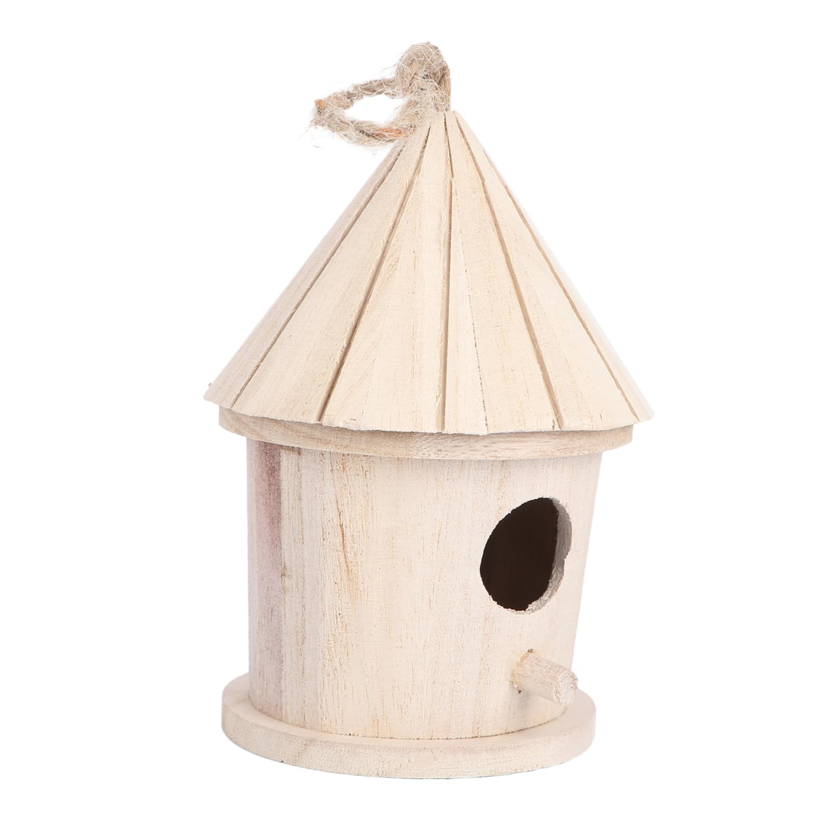 Abaodam Handmade Tower Shape Bird Nest Creative Hanging Nest for Indoor Outdoor Use for Bird Lovers and Garden Decor Light Yellow Color for DIY Crafting