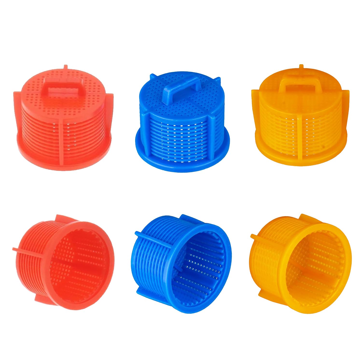 6Pcs Washing Machine Water Inlet Filter, Washing Machine Inlet Filter, Washing Machine Filter for Tap and Hose Installation, Sediment Filtration Solution, Red Orange Blue Color Coded Set-image-35