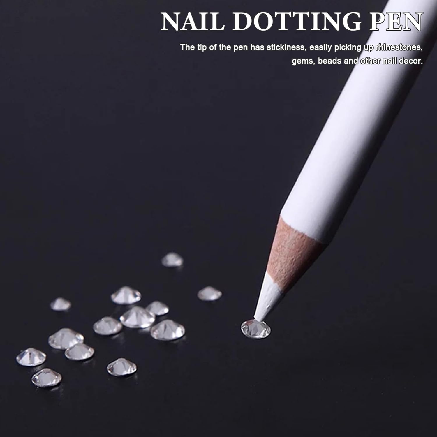 12pcs Rhinestones Picker Dotting Pen for Nail Art Design Easy to Use Manicure Tool for up Gems Beads Crystals for Nail Decorations