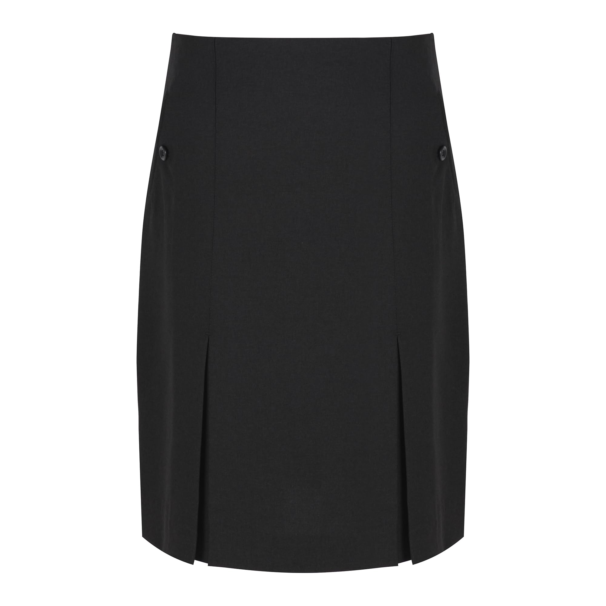 Trutex Girls Graphite 'S Senior Twin Kick Pleated Skirt, 14 Years (Manufacturer Size: W28/L22)
