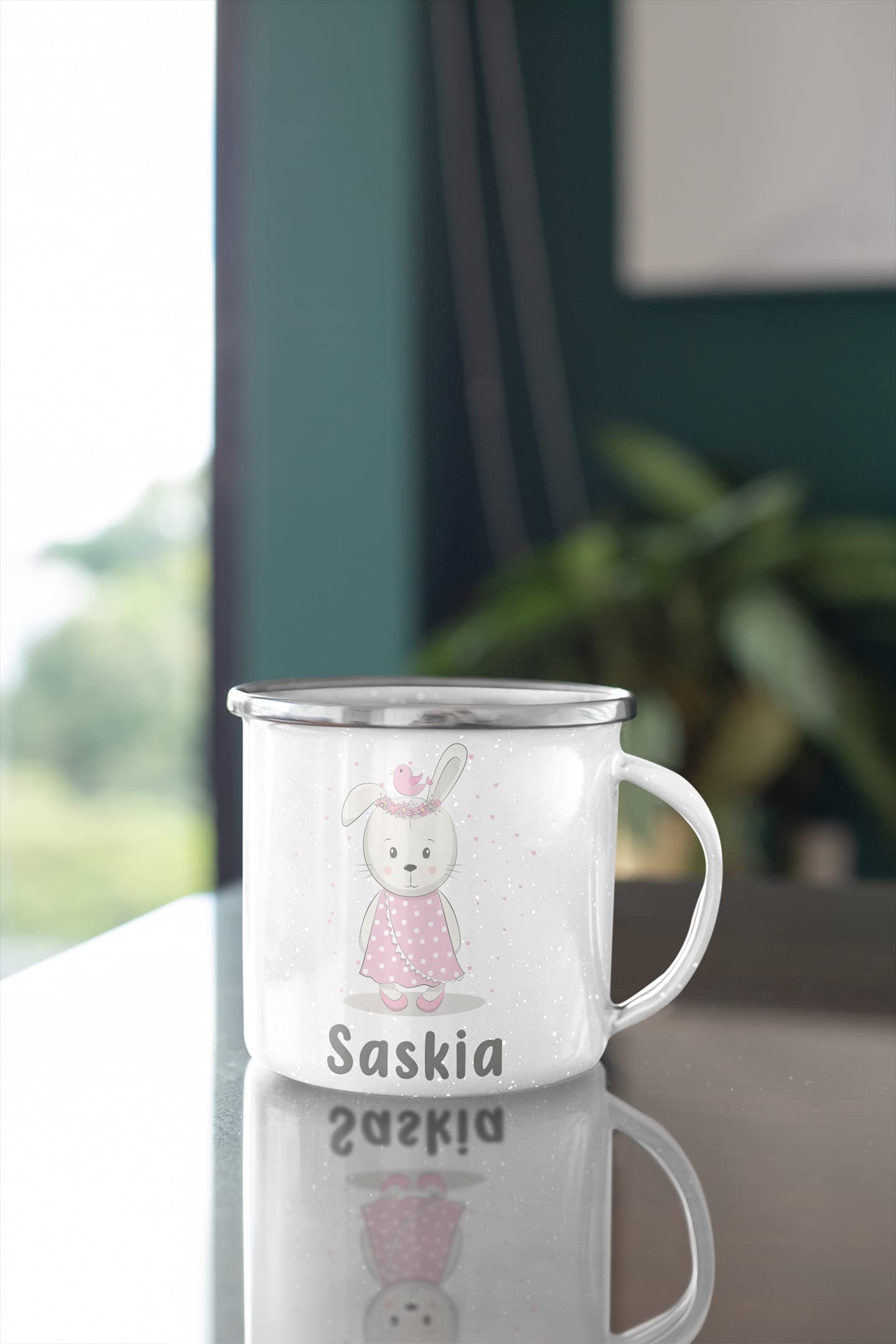 Tazza per bambini con nome e drago per ragazzi e ragazze come regalo per bambini – Coppa del drago regalo individuale – Realizzata a mano - Italia