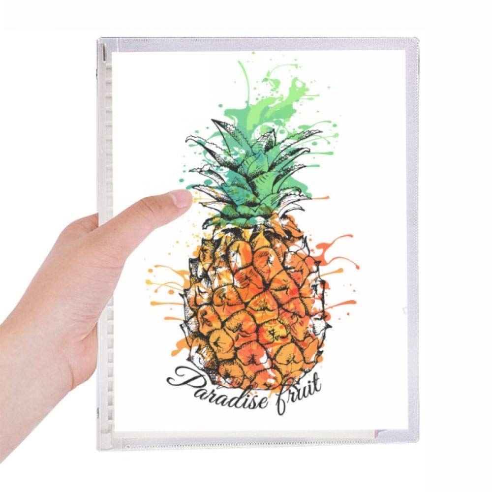 Carnet de notes en spirale ananas orange pour bureau et projets - 5