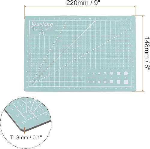 Miniatura 2 de HARFINGTON 2 alfombrillas de corte autorreparables A5 de 9 x 6 pulgadas, tabla de cortar de doble cara para manualidades, trabajo de arte, corte de