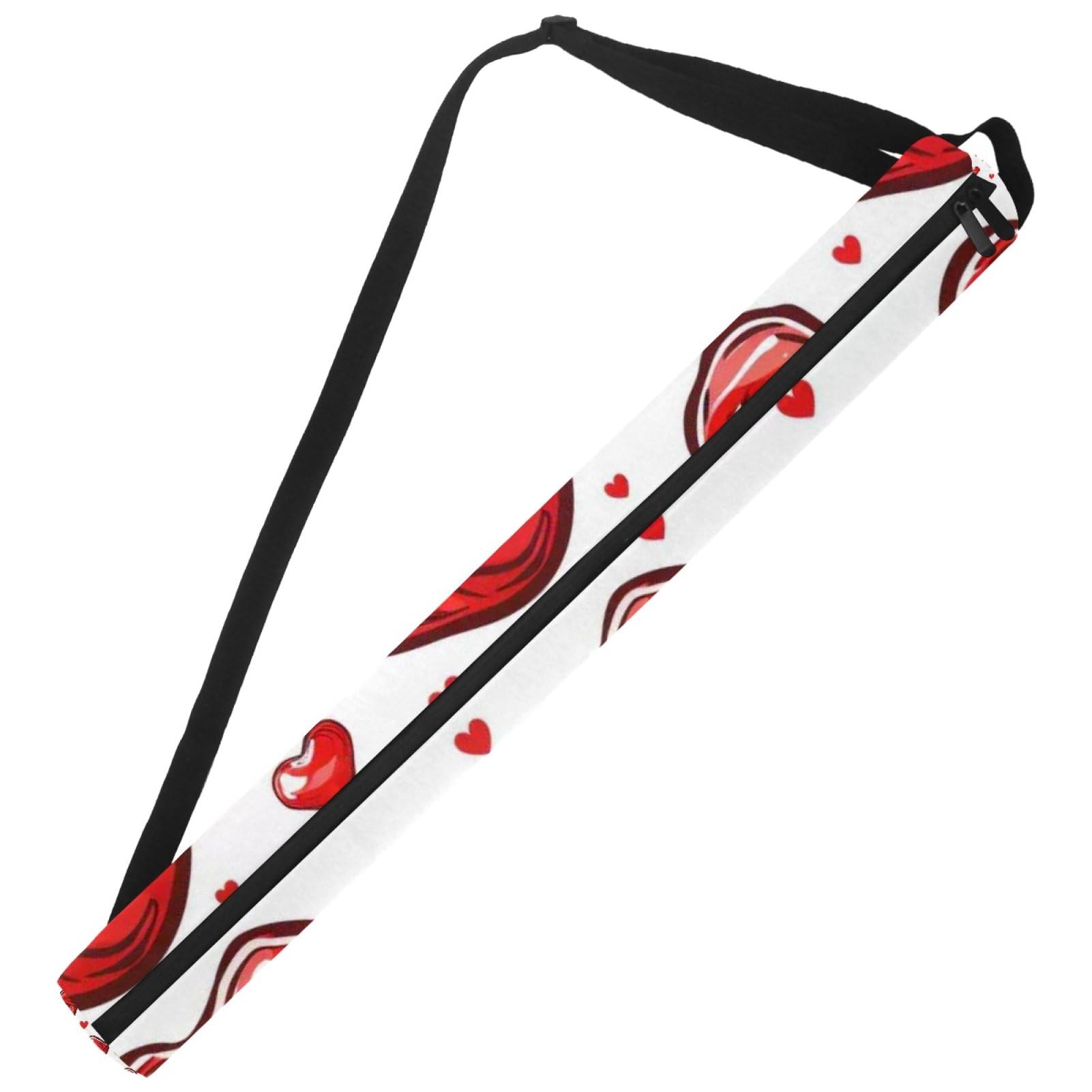 Enfriador de cerveza para bolsa de golf con labios rojos para mantener tus bebidas frías en el campo