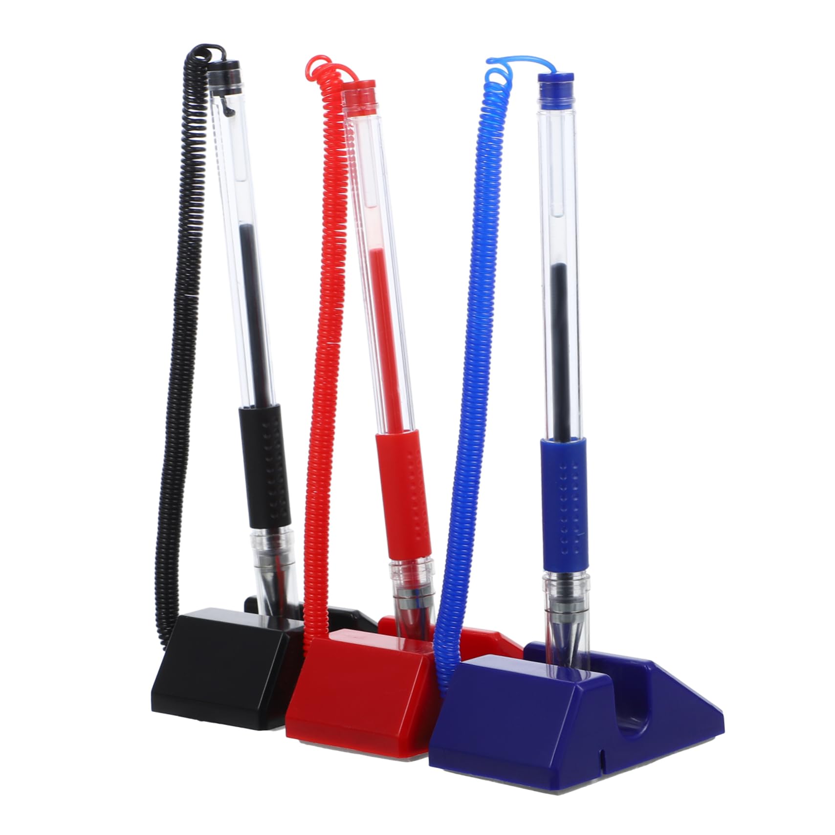 jojofuny 15pezzi Gel Scrivania Con Base Per Reception e Ufficio Penne Per Contatori Blu Nero e Scrittura e Per Professionali