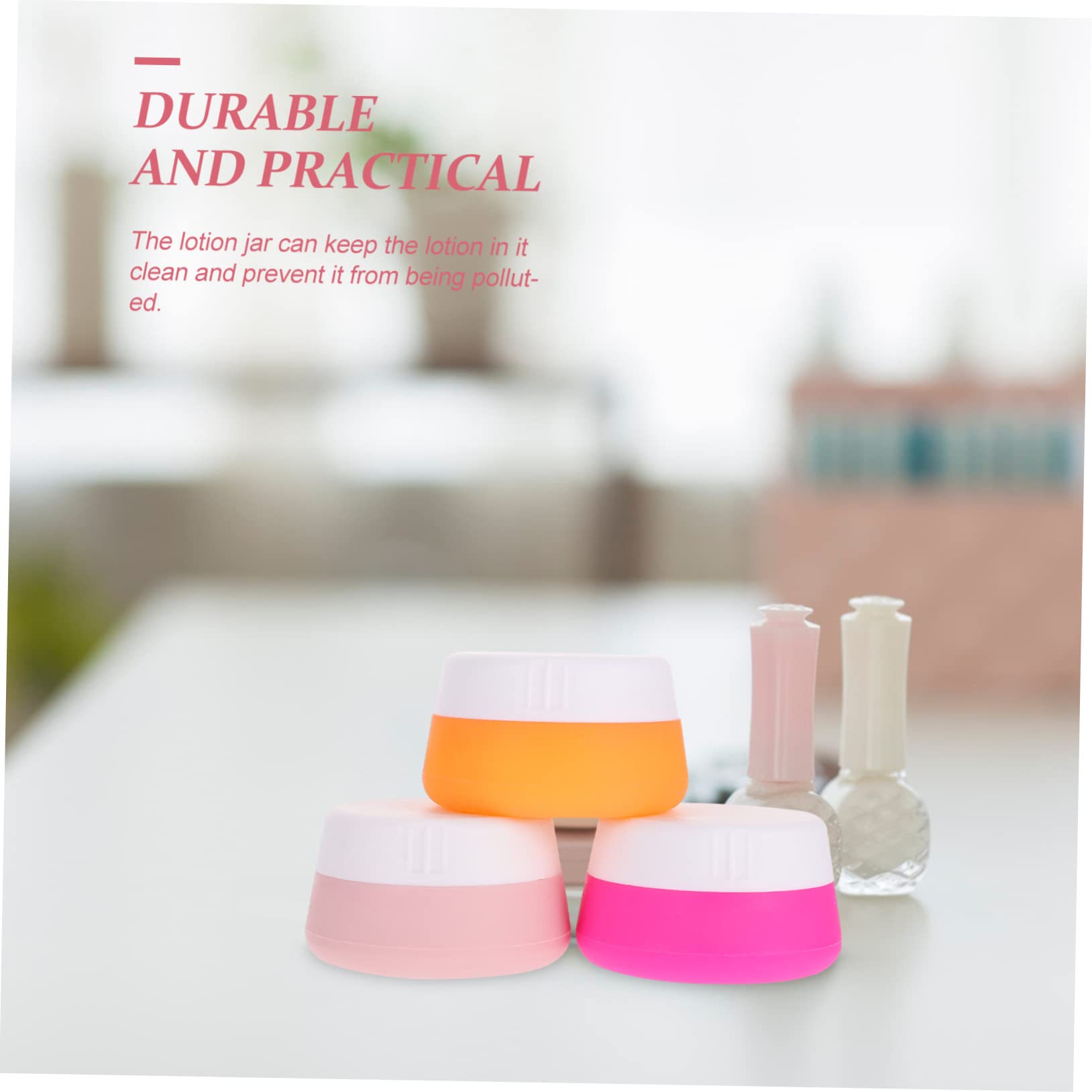 minkissy 9pezzi Contenitori Da Viaggio Silicone Da Vasetti Multi-funzione Per Cosmetici Colori Casual Pratici e Leggeri Per Viaggi e Uso Quotidiano