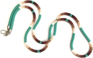 Extra long Native American Style Necklace, Turquoise Necklace, Southwest Necklace, Ethnic Beadwork Necklace, Native Beadwork