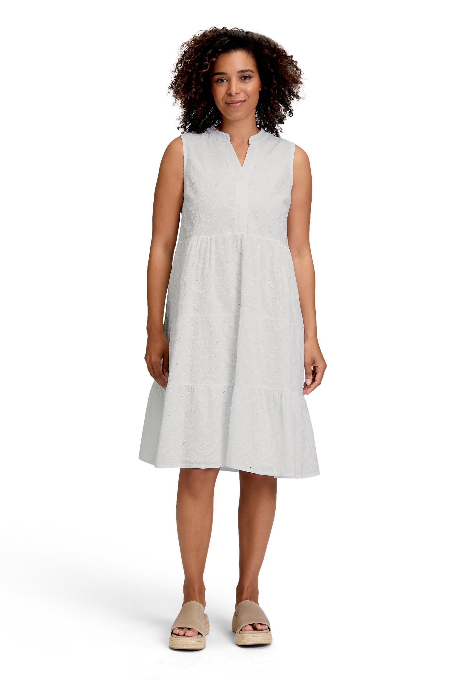 Cartoon Damen Spitzenkleid mit Lochmuster