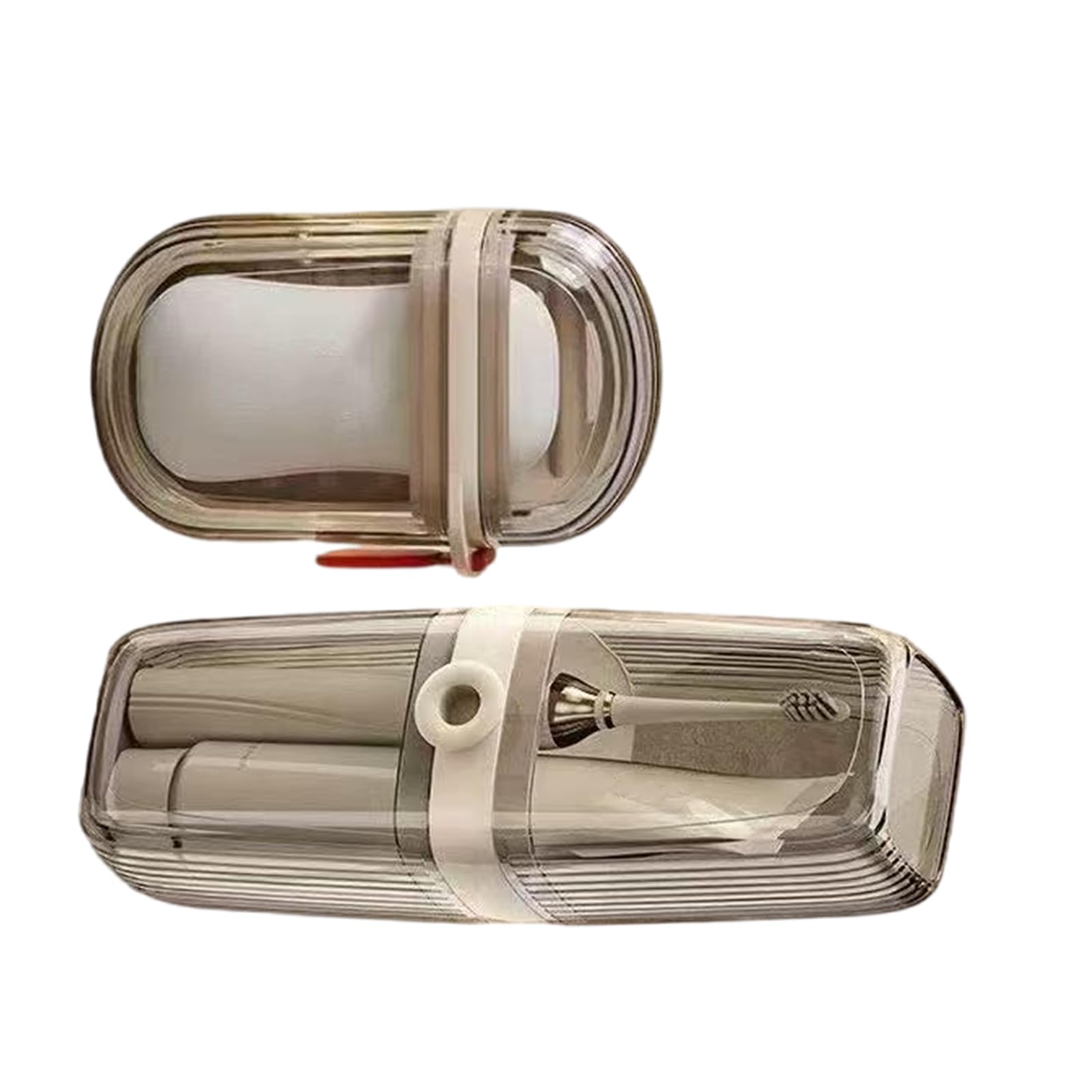Leakproof Travel Kits Toothbrush Holder and Soap Container 2PCS Bathroom Hygienes Essential for Outdoor Activity Toiletry Set for Backpackers