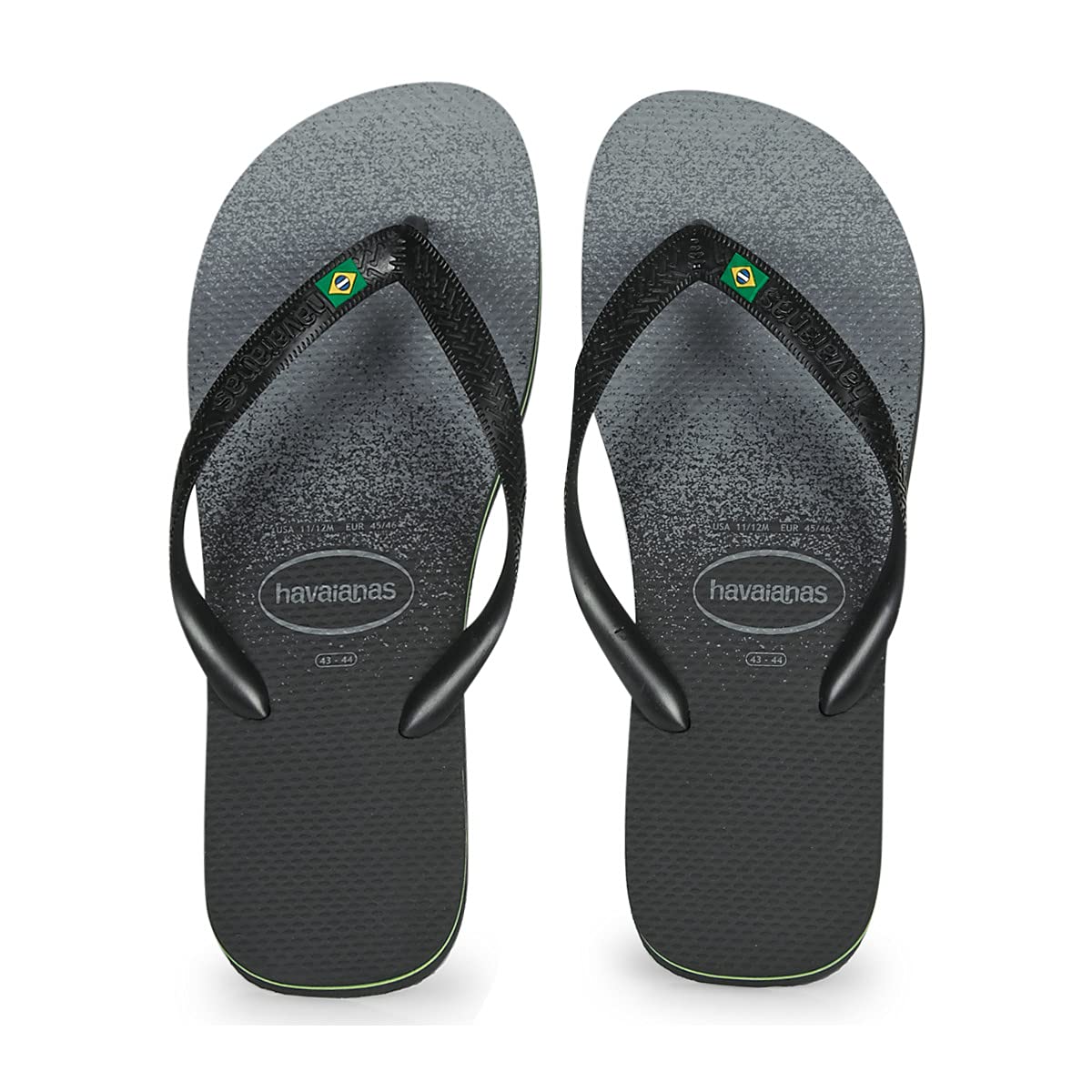 Havaianas - Brasil Logo, Chanclas Icónicas, Cómodas y Duraderas, Tiras con Bandera de Brasil y Suela Antideslizante con Franjas de Colores, Adultos Unisex