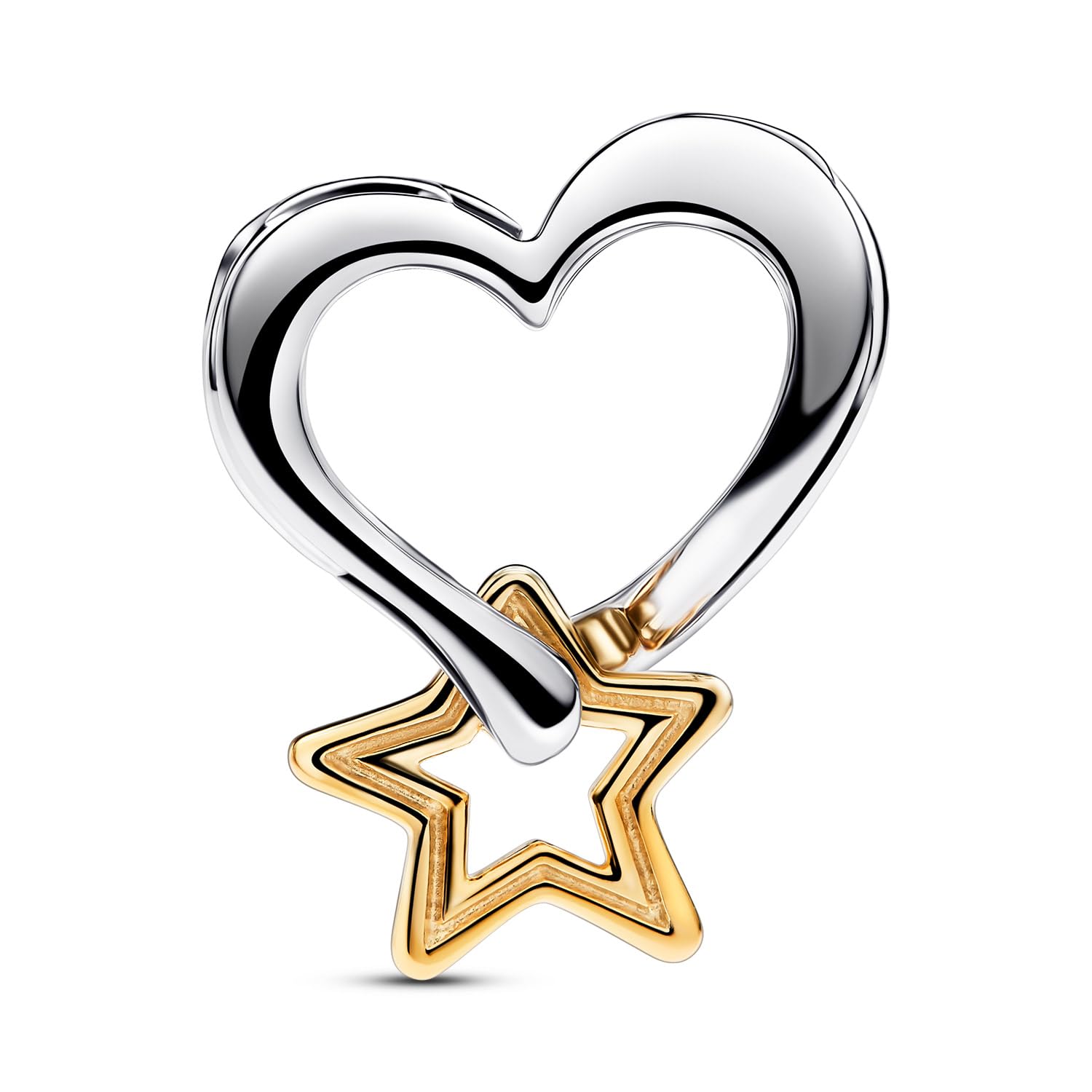 PANDORA Damen-Armband Glücksstern und Herz Goldfarben Starter-Set 68610