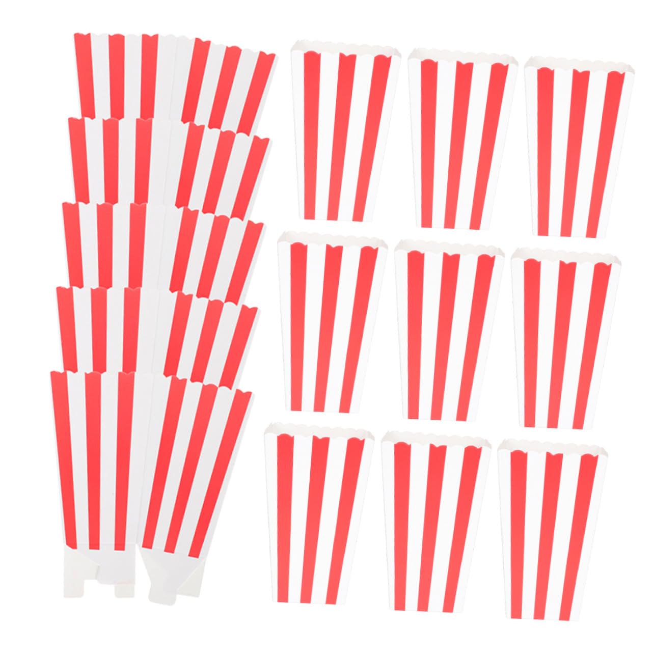 50 Stück Einweg Popcorn Becher Mittelgroß Papier Popcorn Eimer Tragbar Snack Box Für Kino Party Geburtstag Poolfeier