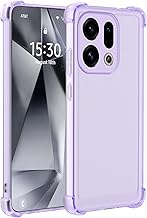 XINYEXIN Case for Oppo Find X9 - Matte Semi-Transparent Shockproof TPU Silicone Mobile Phone Cases with Air Cushion Corners and Anti-Fingerprint Function - Purple