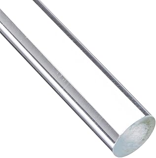 Acrylic Round Rod, Transparent Clear, Meets UL 94HB, 7/8