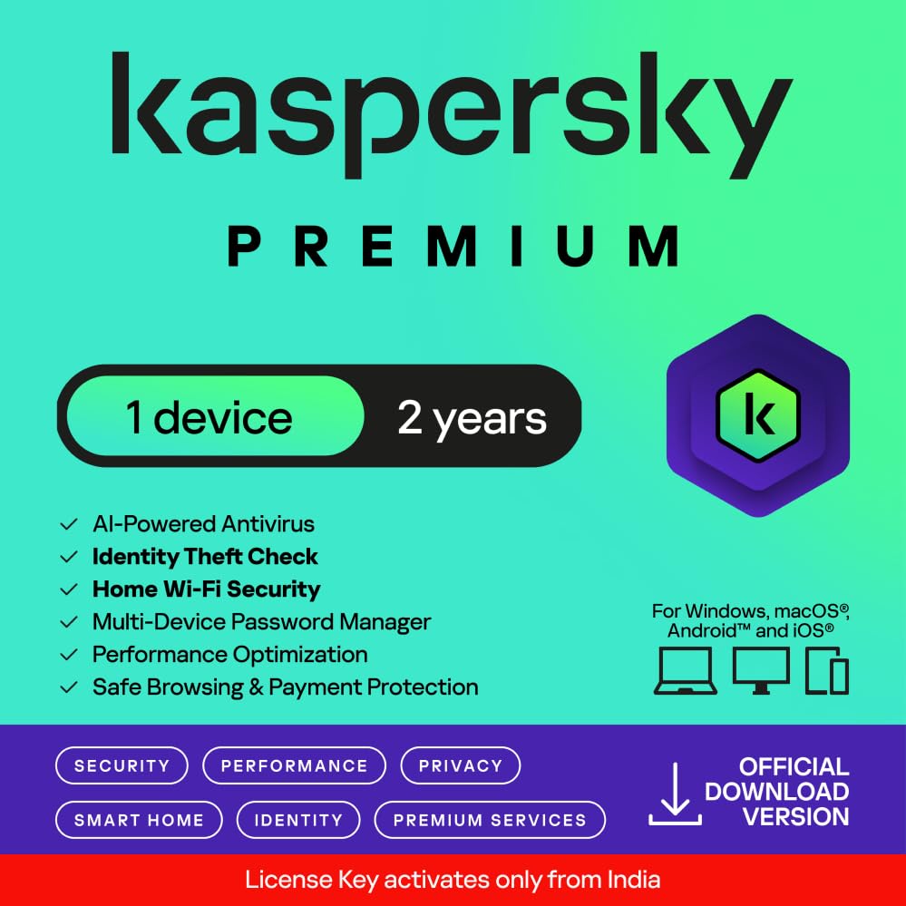 Image of Kaspersky | Premium | 1 Device | 2 Years | Email Delivery in 1 Hour