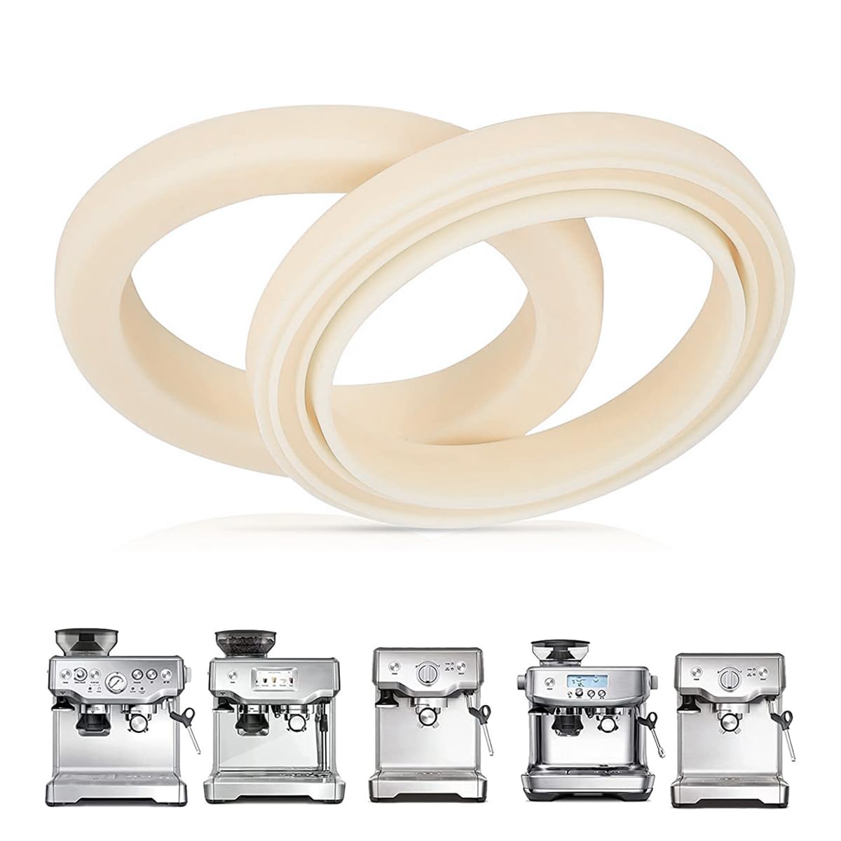 2 Anillos De Sellado De Silicona Para Sage Barista Express - Repuesto Resistente Al Calor, Sin BPA